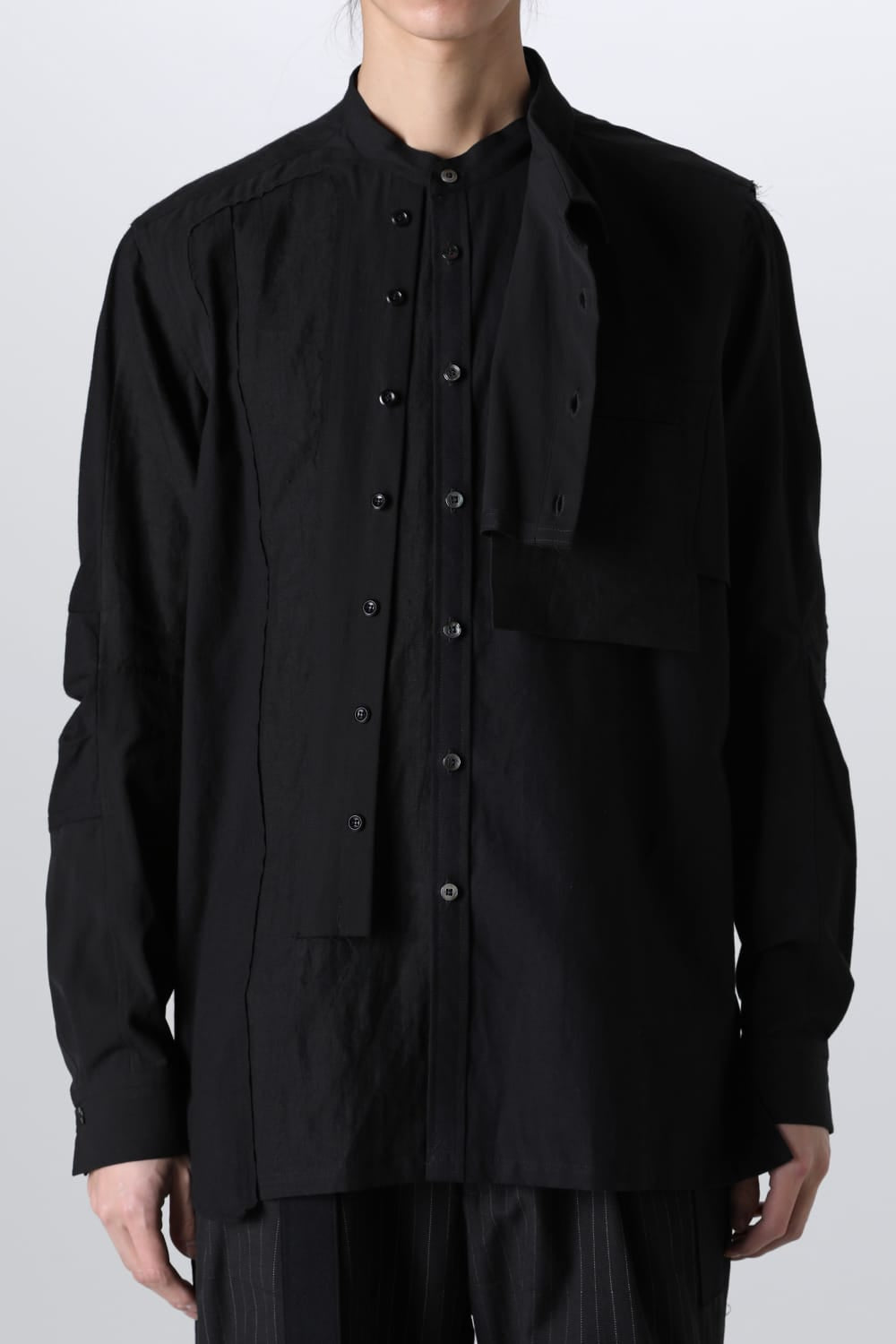 FRAGMENT SHIRT BLACK / WHITE STITCH