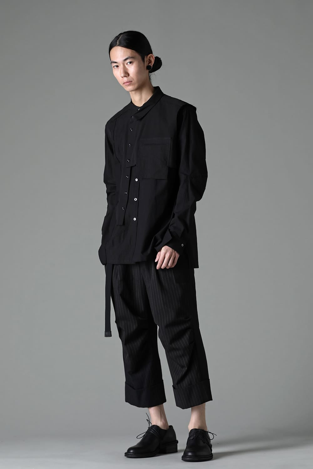 FRAGMENT SHIRT BLACK / WHITE STITCH