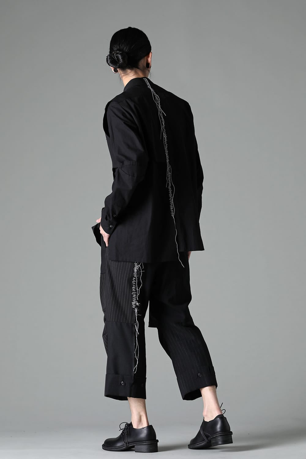 FRAGMENT SHIRT BLACK / WHITE STITCH