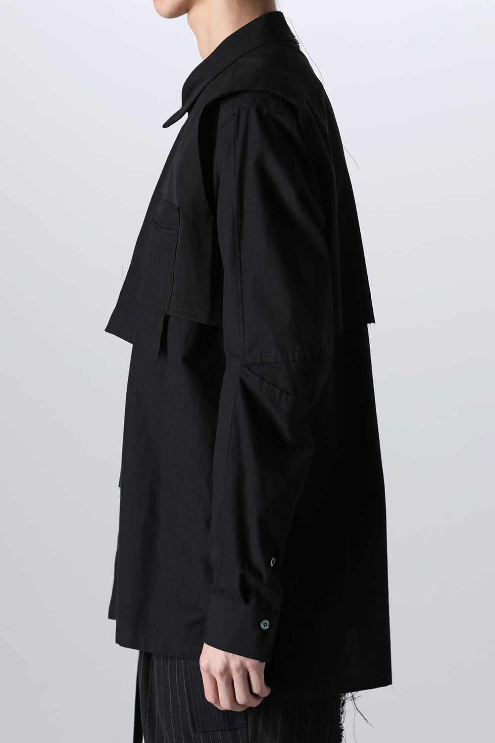 FRAGMENT SHIRT BLACK / WHITE STITCH