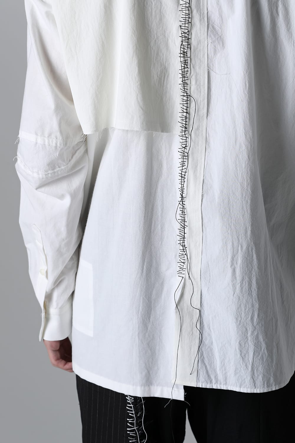 FRAGMENT SHIRT WHITE / BLACK STITCH
