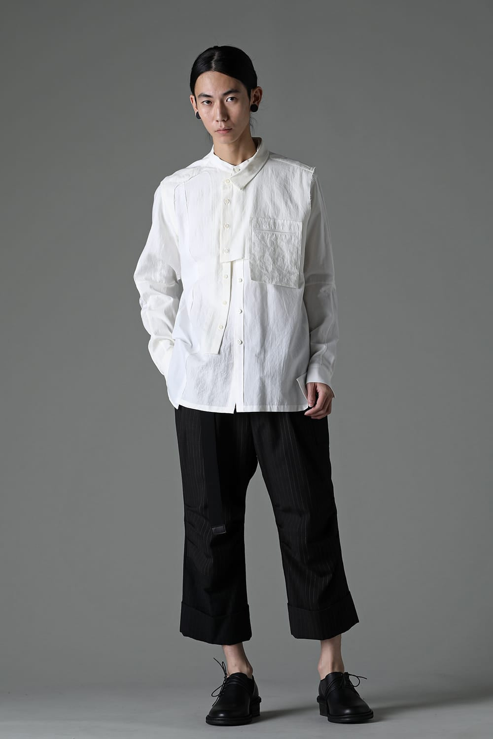 FRAGMENT SHIRT WHITE / BLACK STITCH