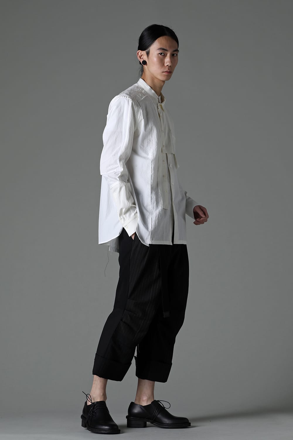 FRAGMENT SHIRT WHITE / BLACK STITCH