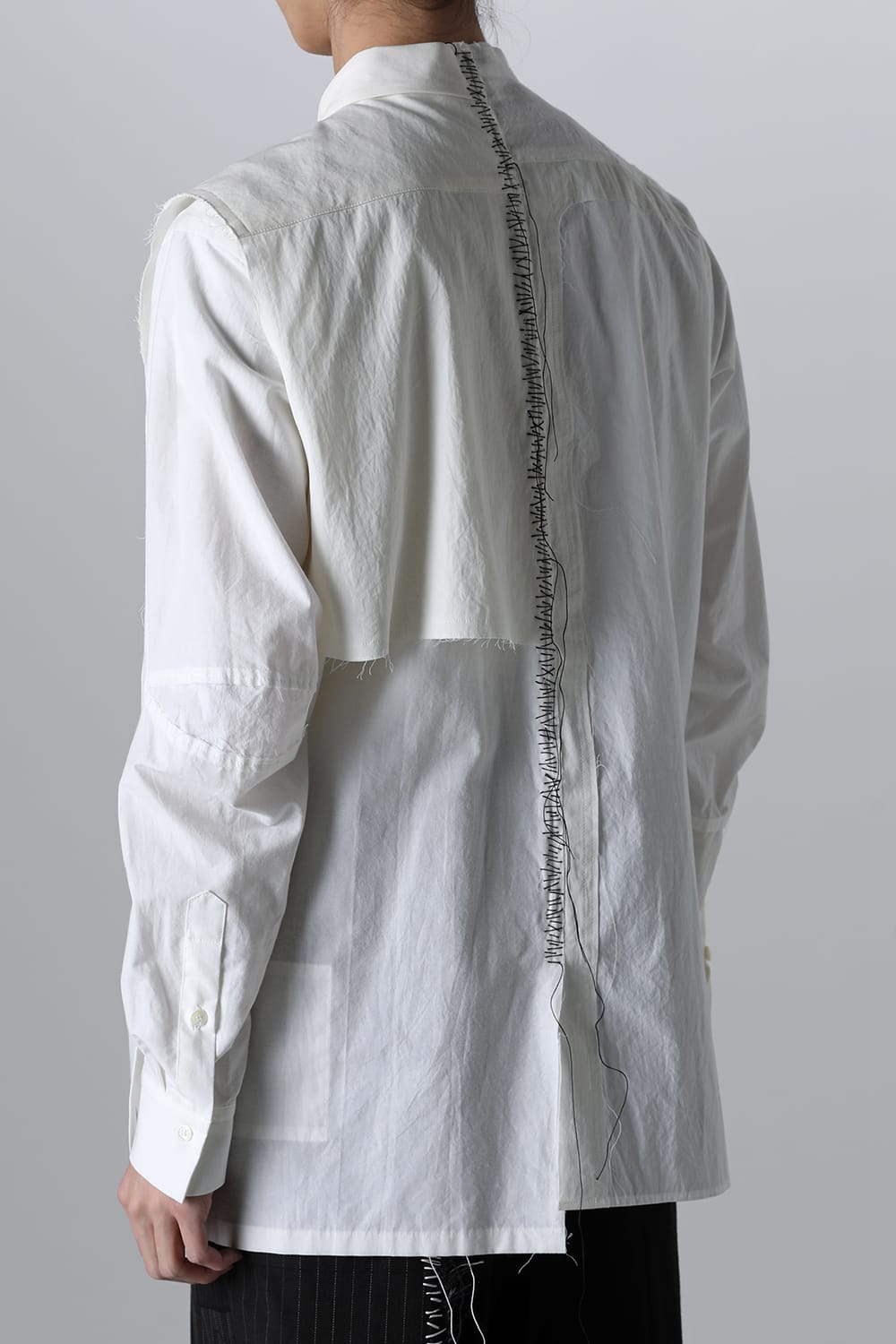 FRAGMENT SHIRT WHITE / BLACK STITCH