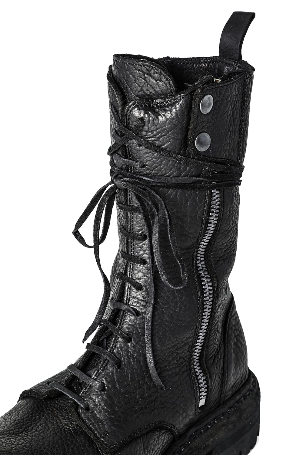 Daddy Lace Up Boots Special Syle Zeitgeist Collaboration - ER01V Black