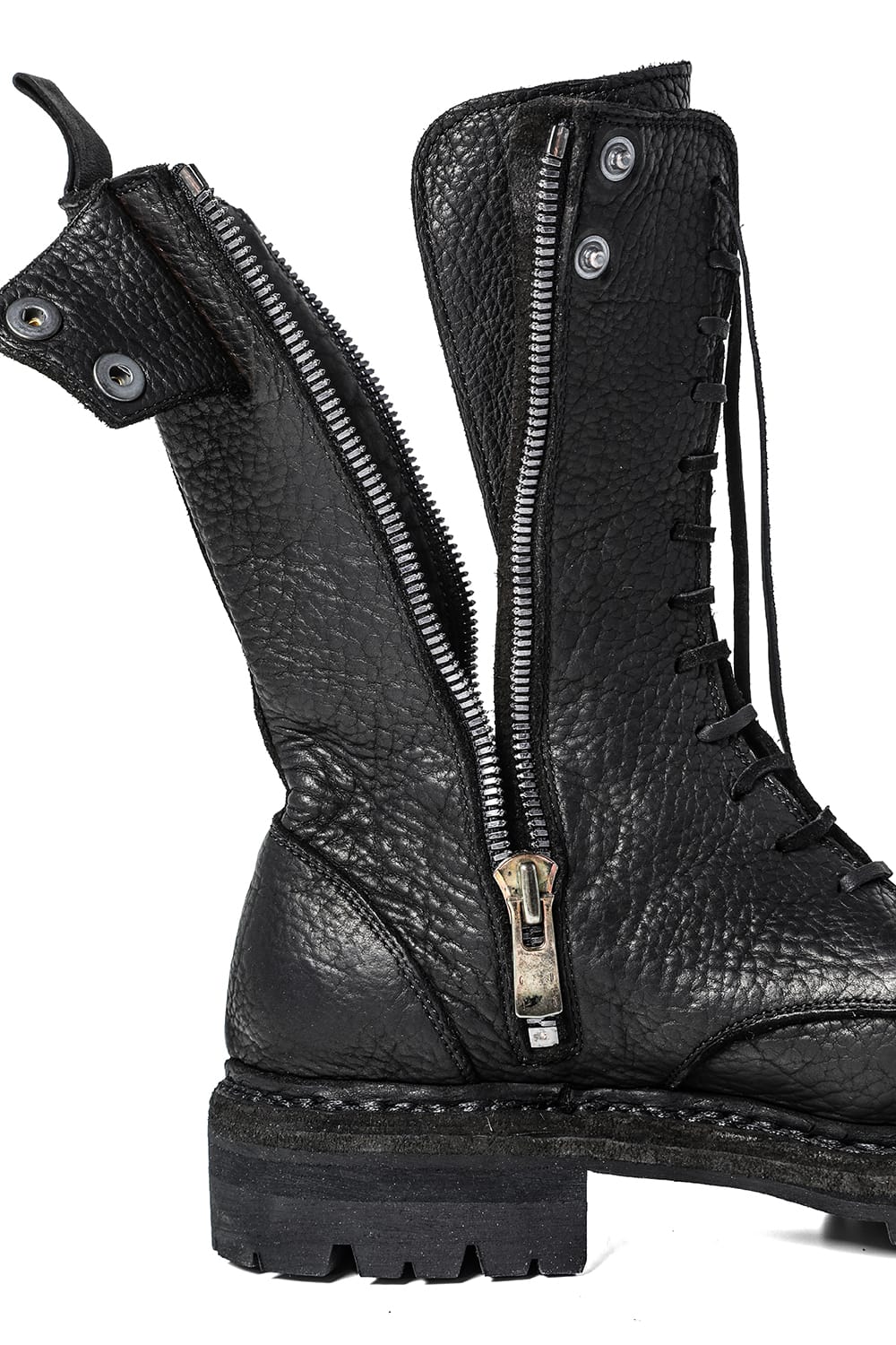Daddy Lace Up Boots Special Syle Zeitgeist Collaboration - ER01V Black