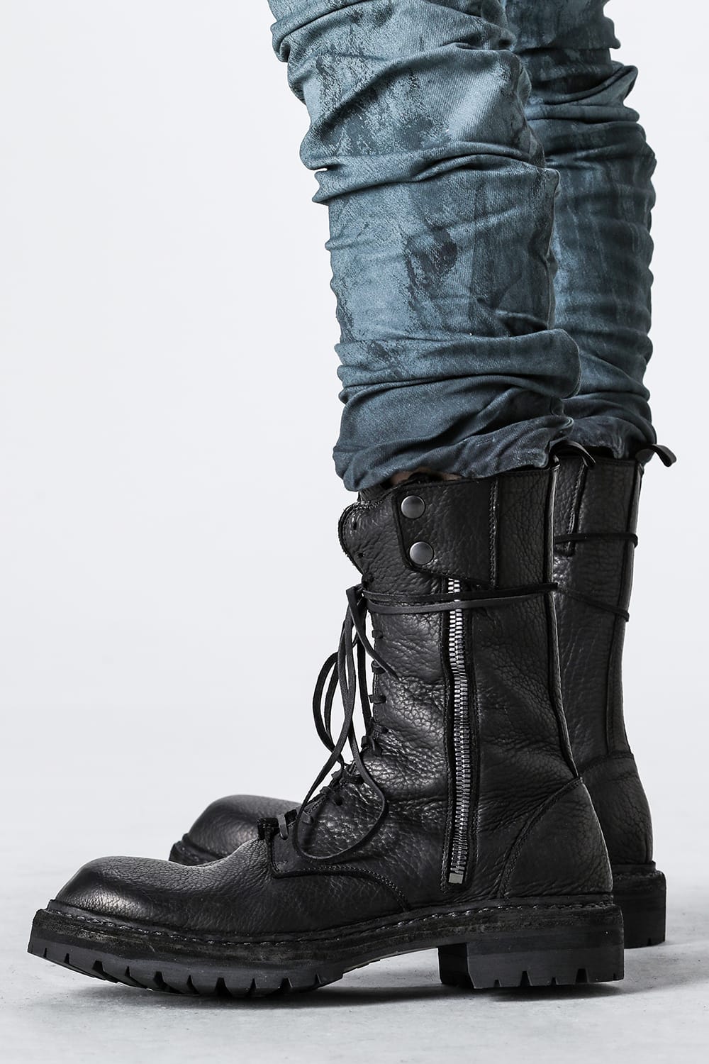 Daddy Lace Up Boots Special Syle Zeitgeist Collaboration - ER01V Black