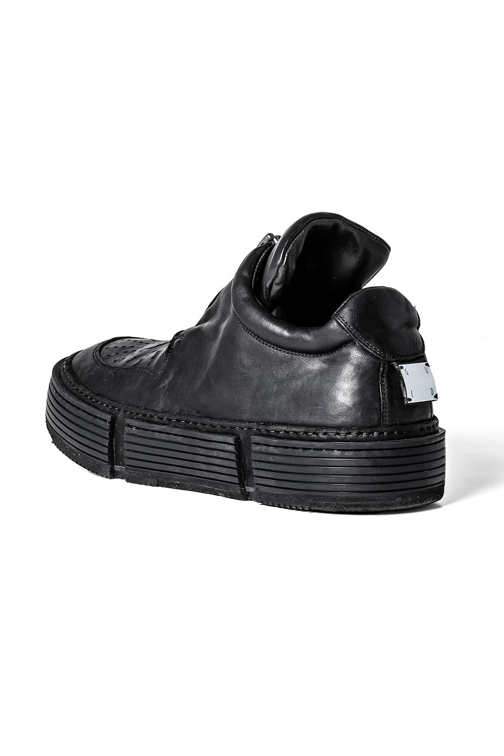 Front Zip Sneaker Horse Full Grain Leather GJ01