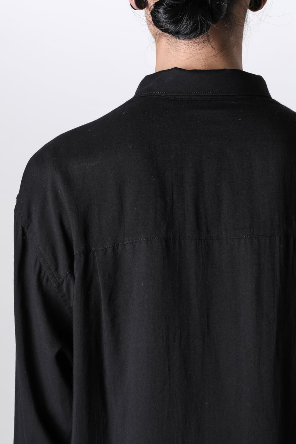 Open Collar Chin Frap Blouse