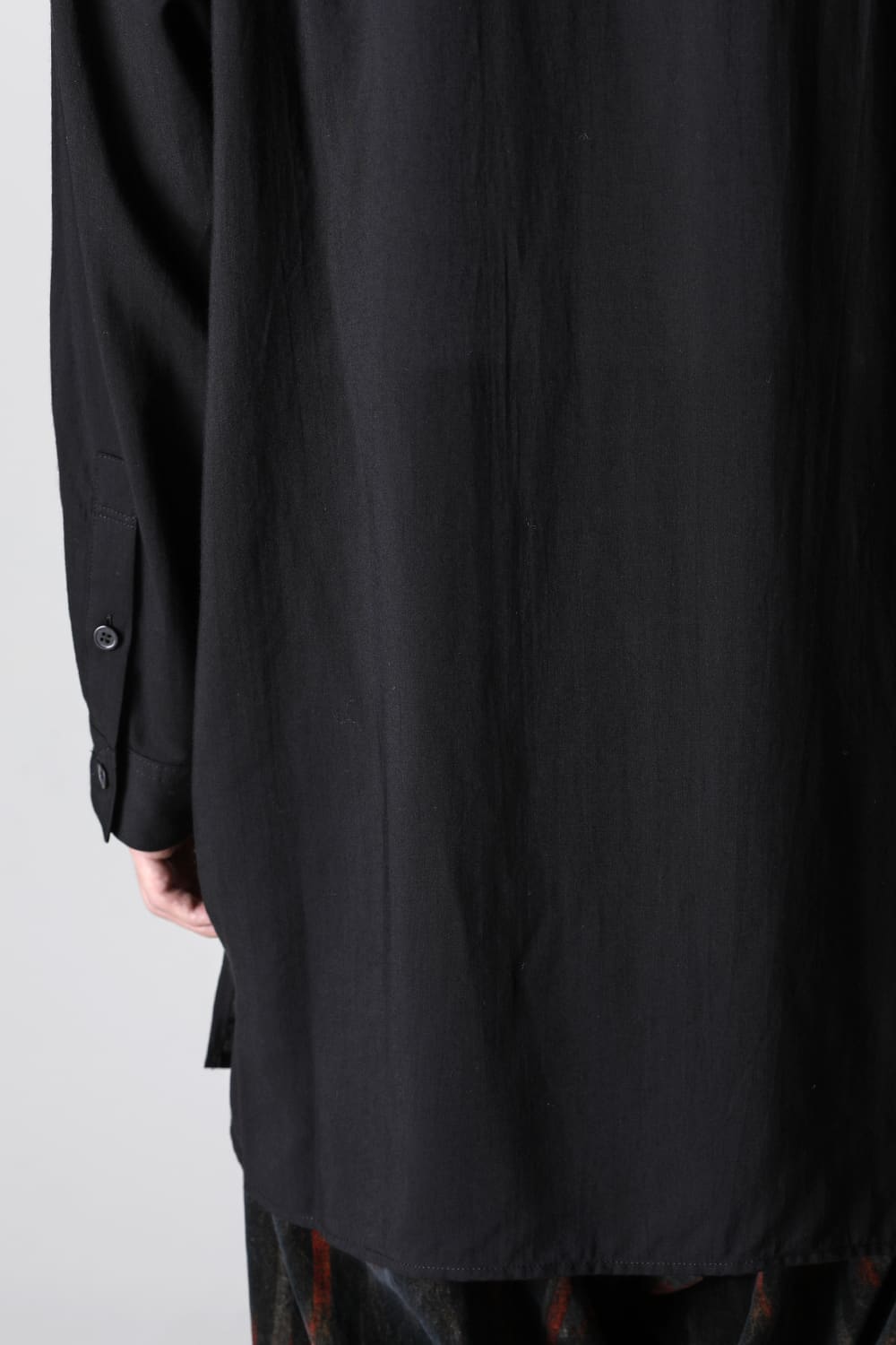 Open Collar Chin Frap Blouse