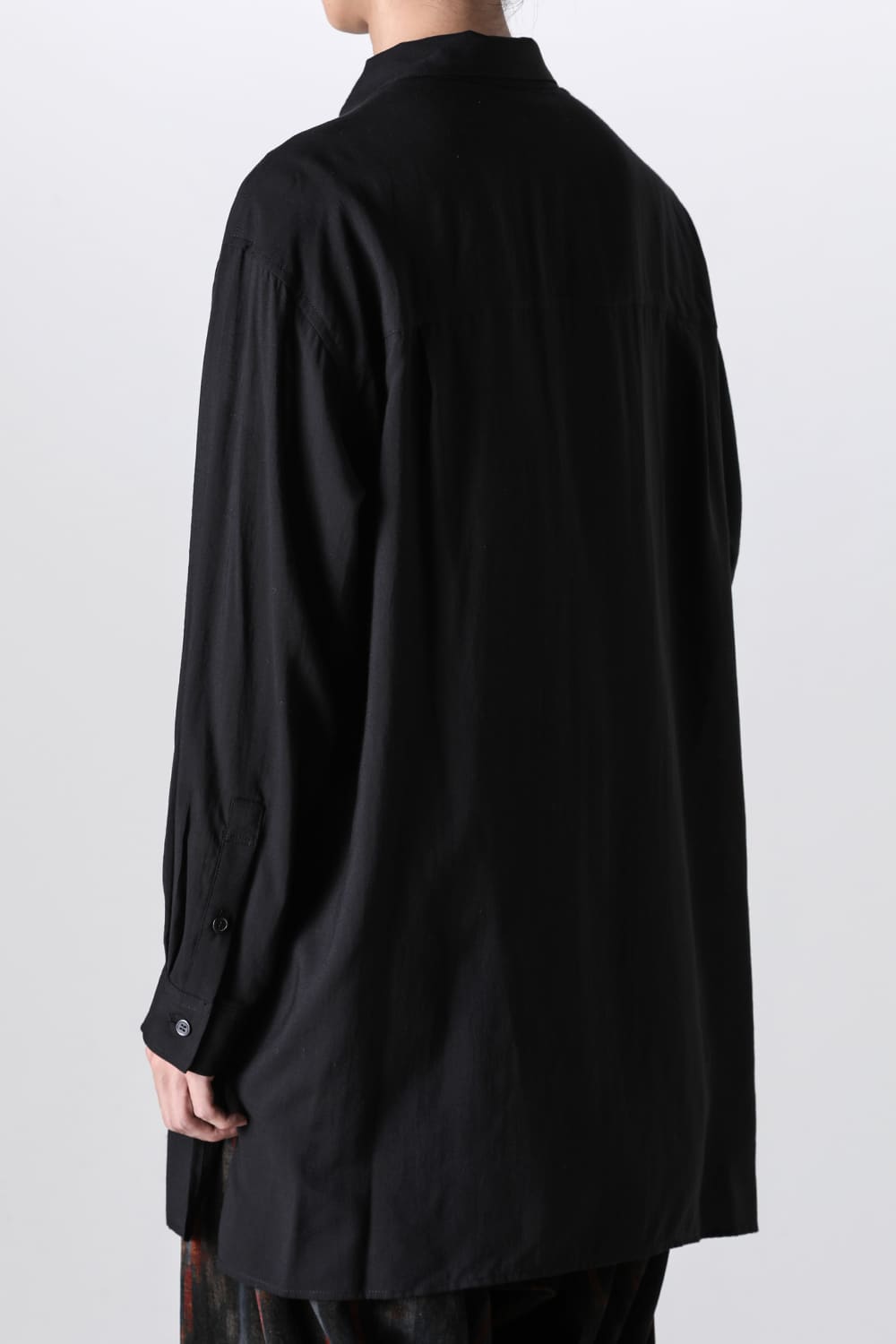 Open Collar Chin Frap Blouse