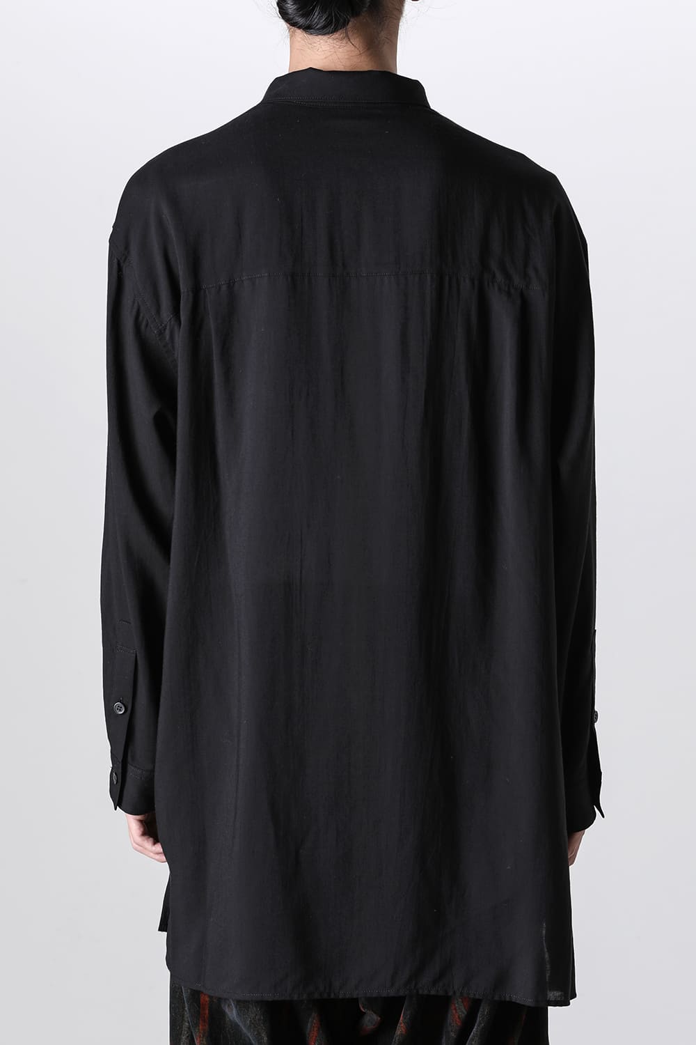 Open Collar Chin Frap Blouse