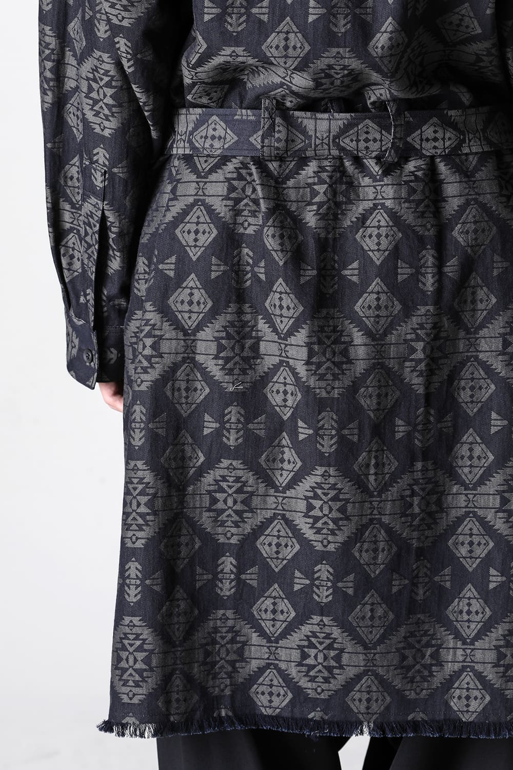 Left 2Layerd Pattern Gown Blouse