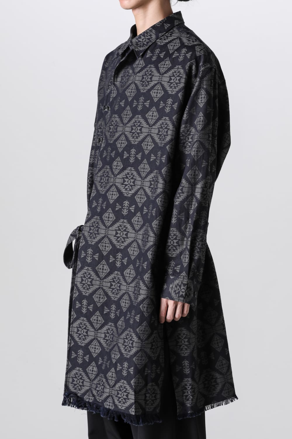 Left 2Layerd Pattern Gown Blouse