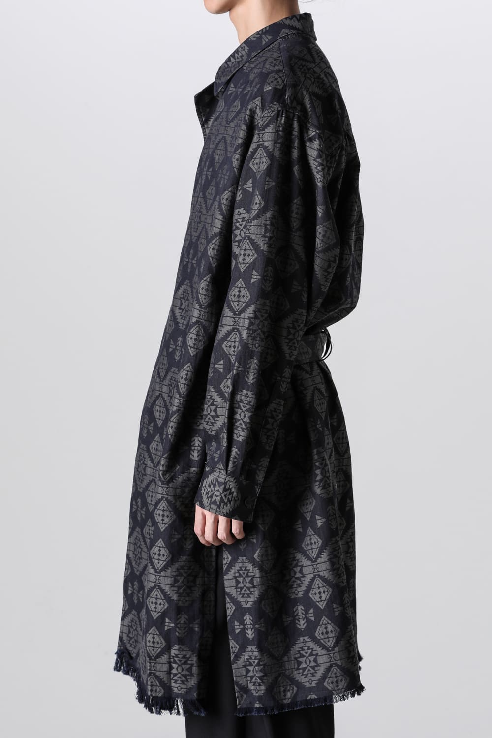 Left 2Layerd Pattern Gown Blouse