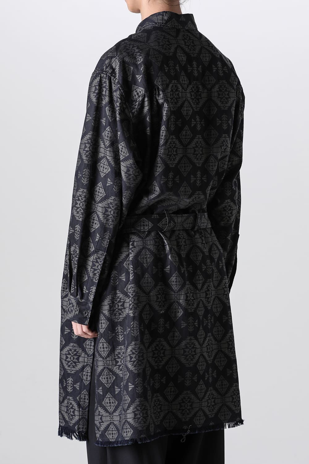 Left 2Layerd Pattern Gown Blouse