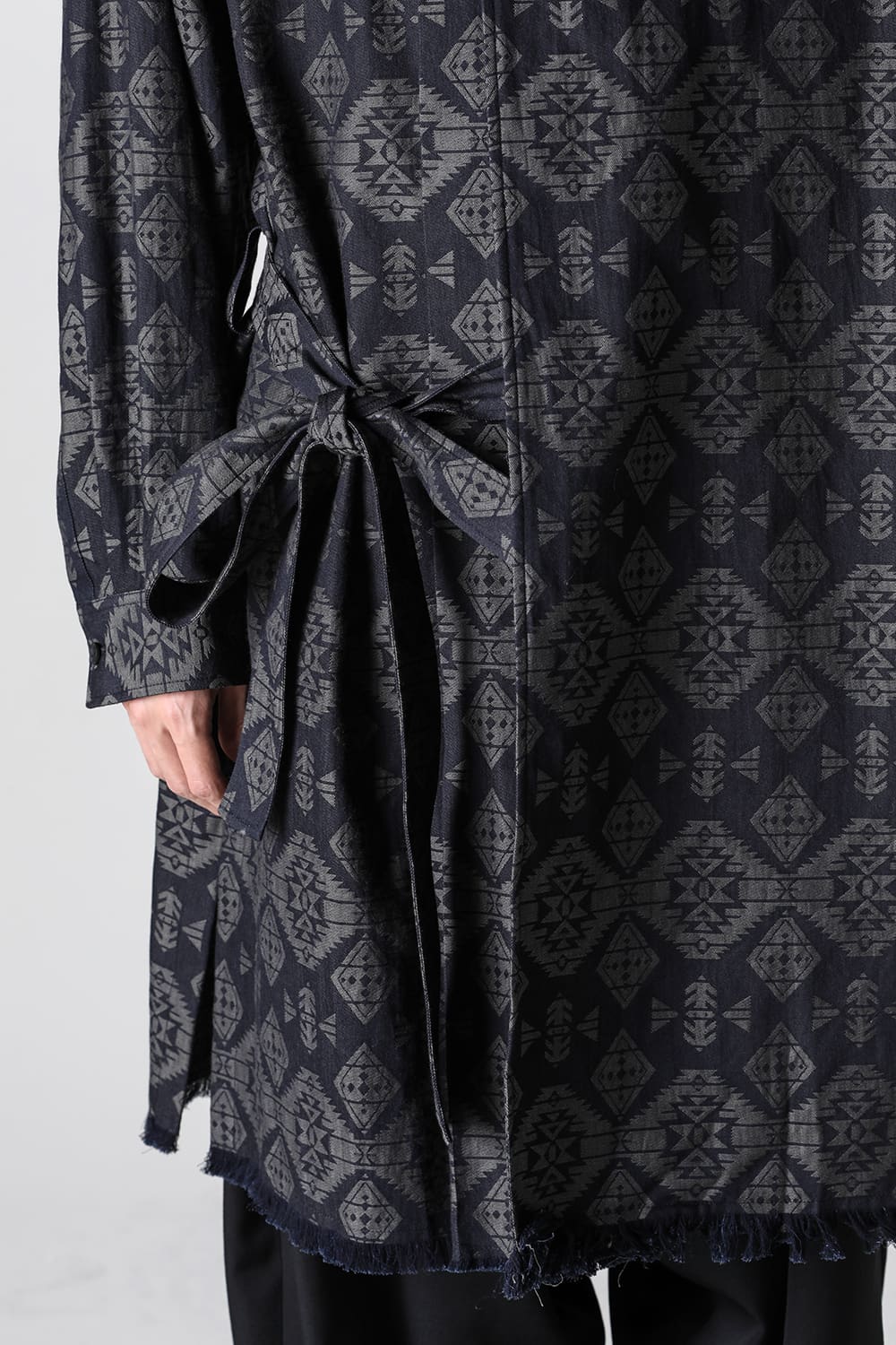 Left 2Layerd Pattern Gown Blouse