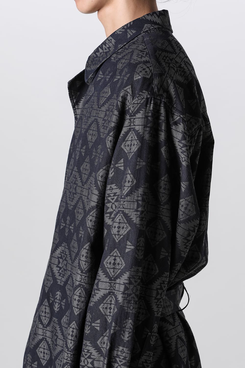 Left 2Layerd Pattern Gown Blouse