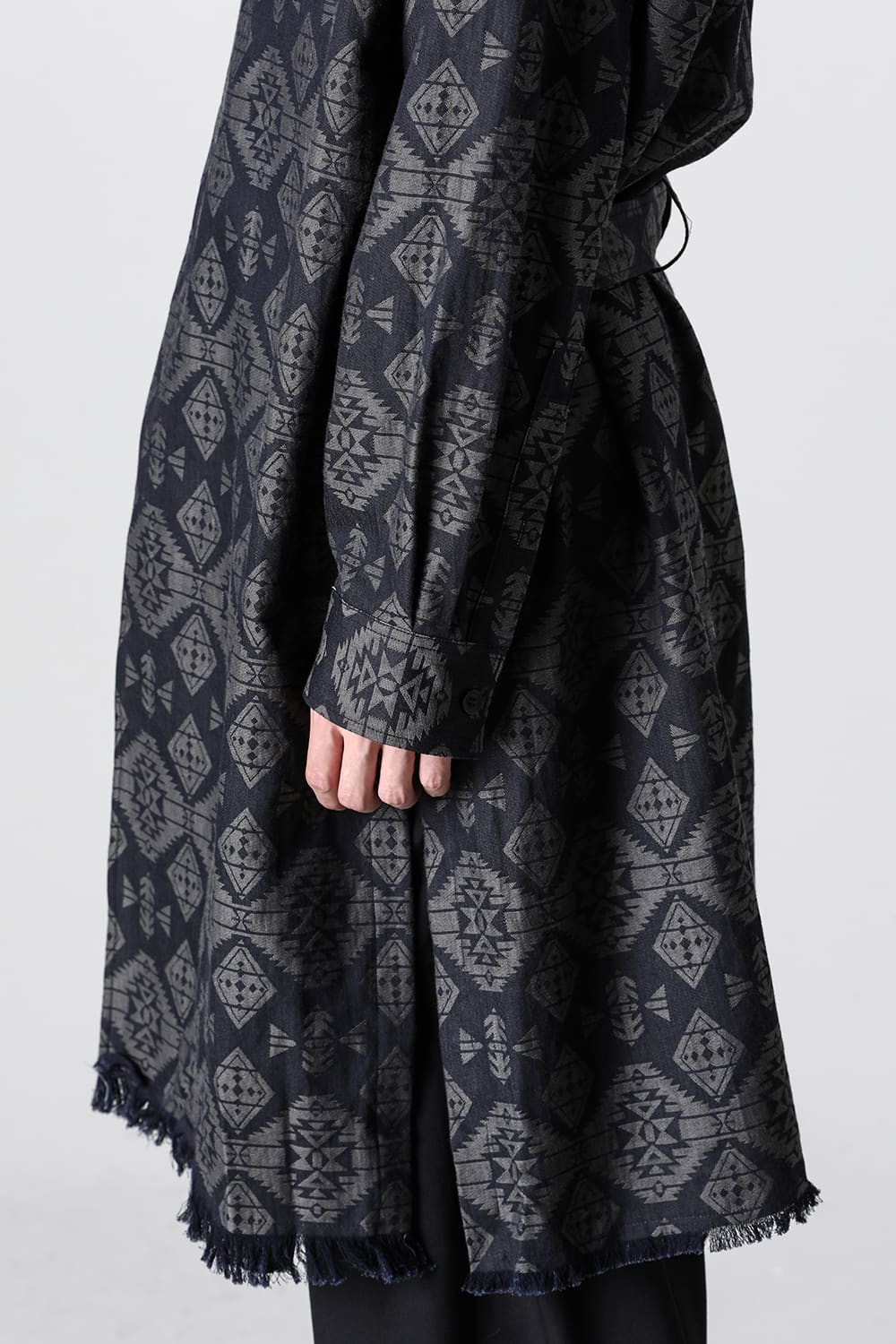 Left 2Layerd Pattern Gown Blouse