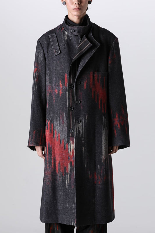 Double Layered Stand Collar Coat
