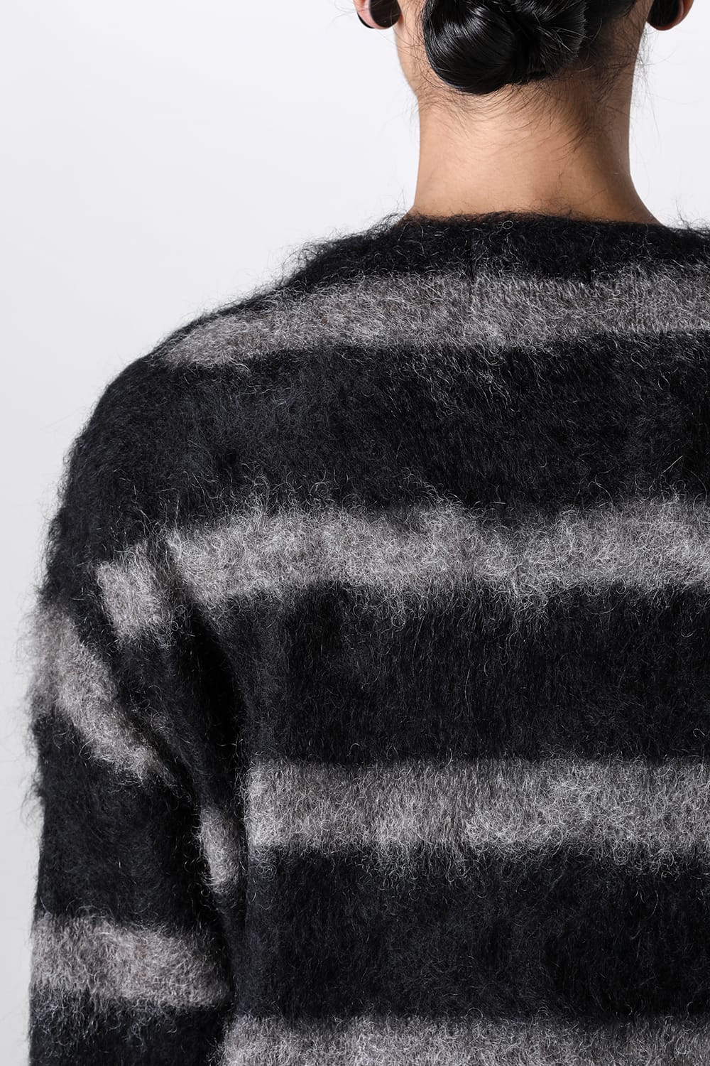 Round Neck Long Sleeve Knit Black