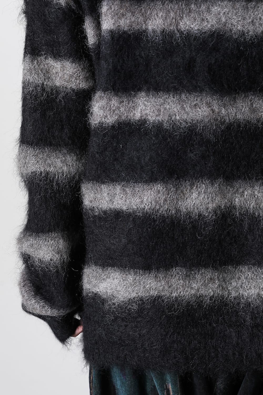 Round Neck Long Sleeve Knit Black