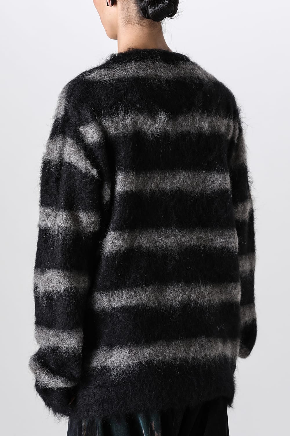 Round Neck Long Sleeve Knit Black