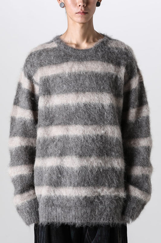 Round Neck Long Sleeve Knit Brown