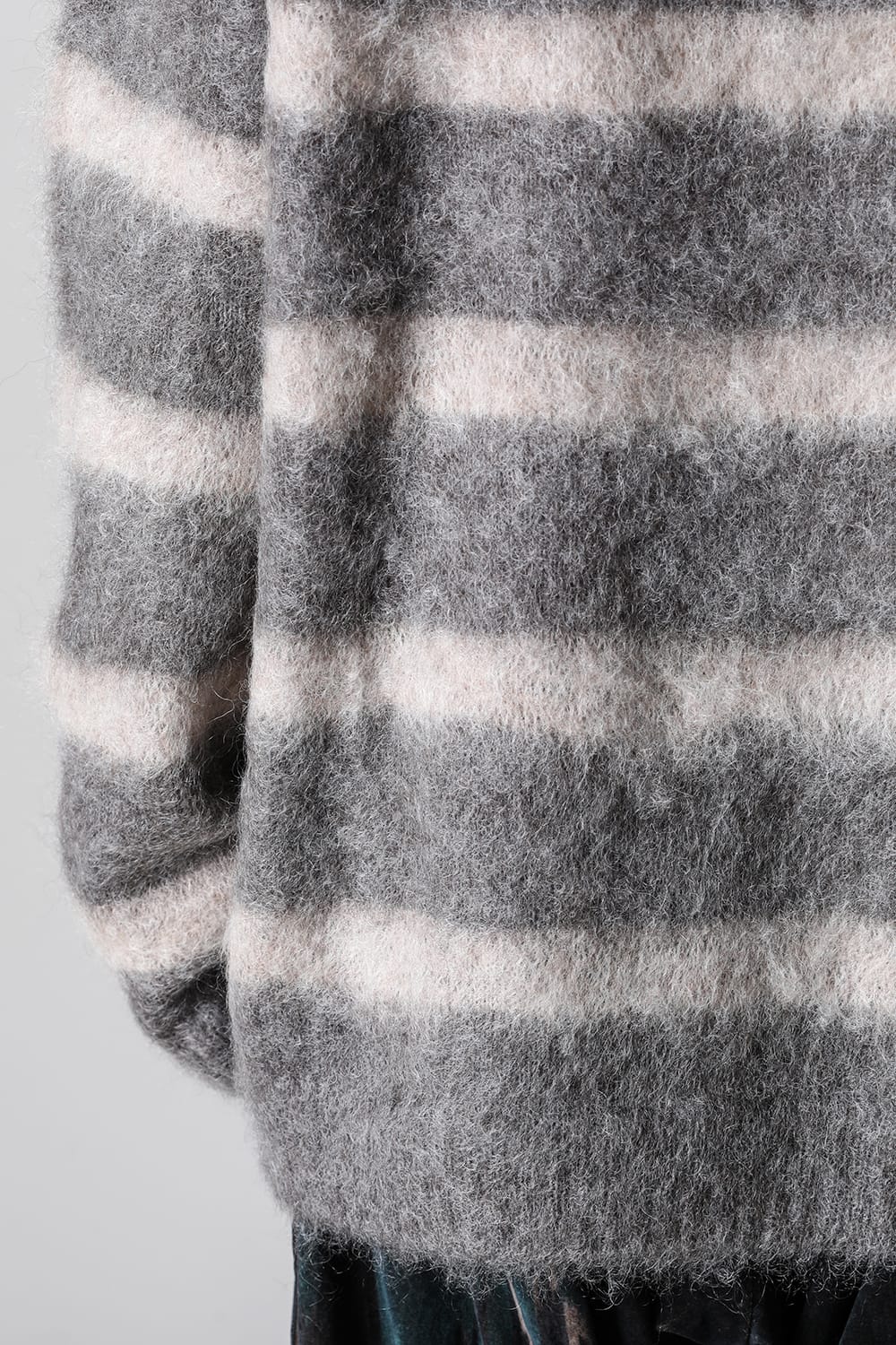 Round Neck Long Sleeve Knit Brown