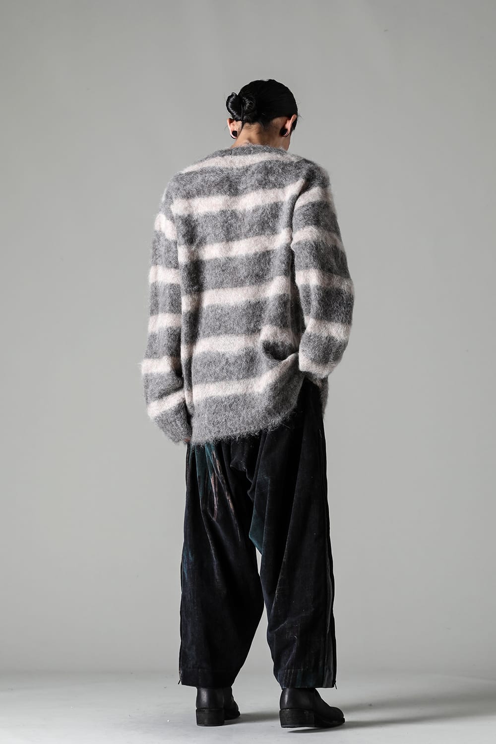 Round Neck Long Sleeve Knit Brown