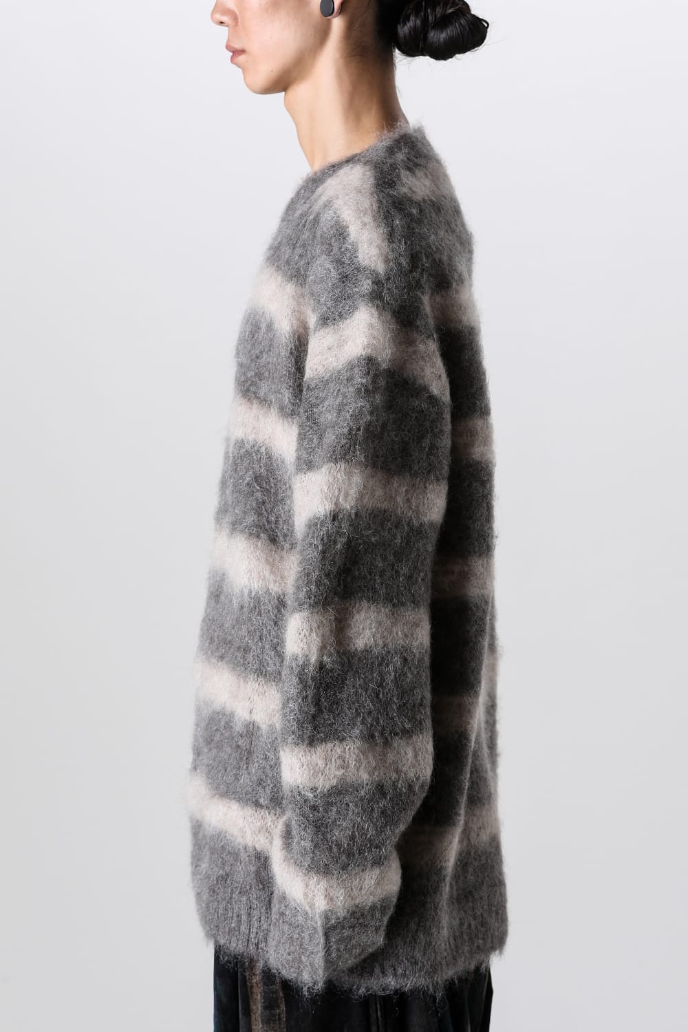 Round Neck Long Sleeve Knit Brown