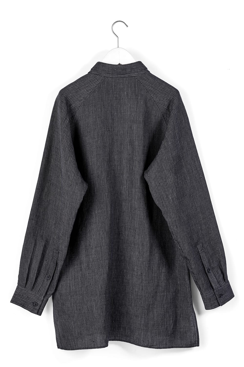 Double Collar Decorative Button Blouse