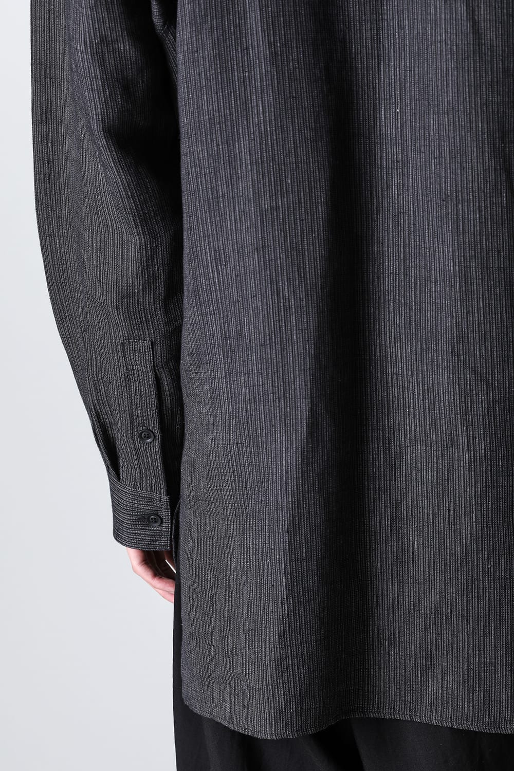 Double Collar Decorative Button Blouse