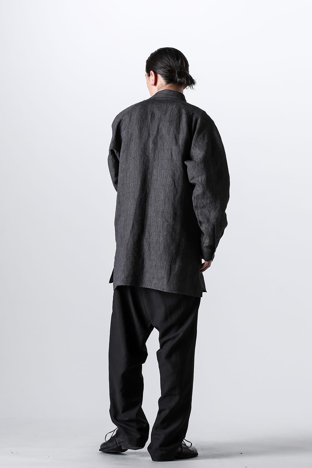 Double Collar Decorative Button Blouse