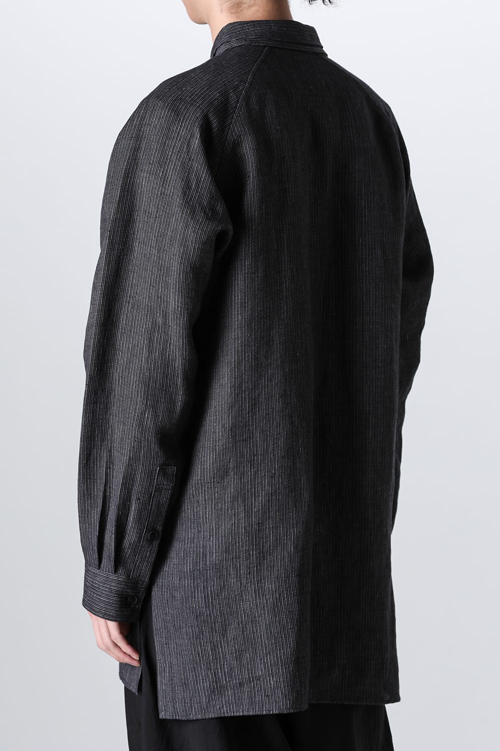 Double Collar Decorative Button Blouse