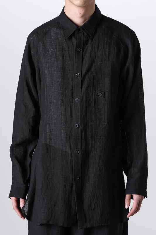 Double Left Collar Placket Blouse