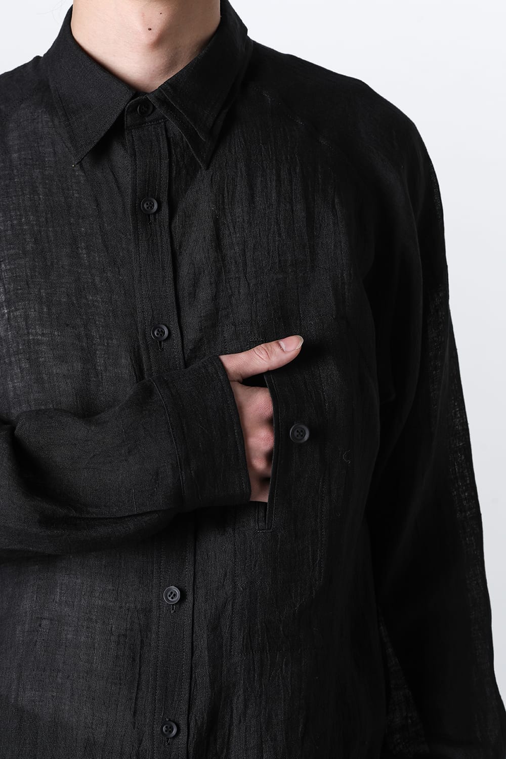 左二重襟 前立てブラウス