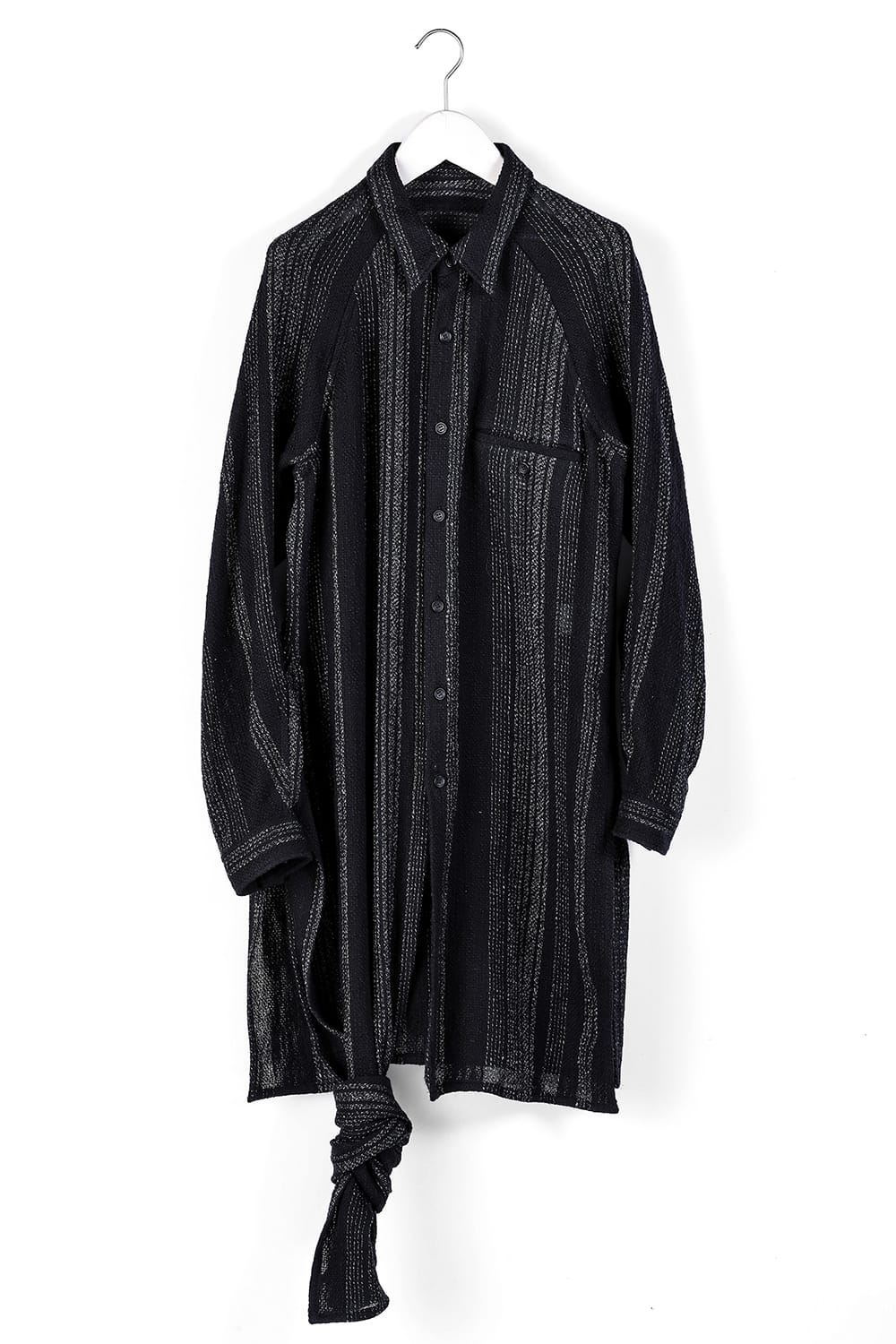 Hem Knot Stripe Blouse