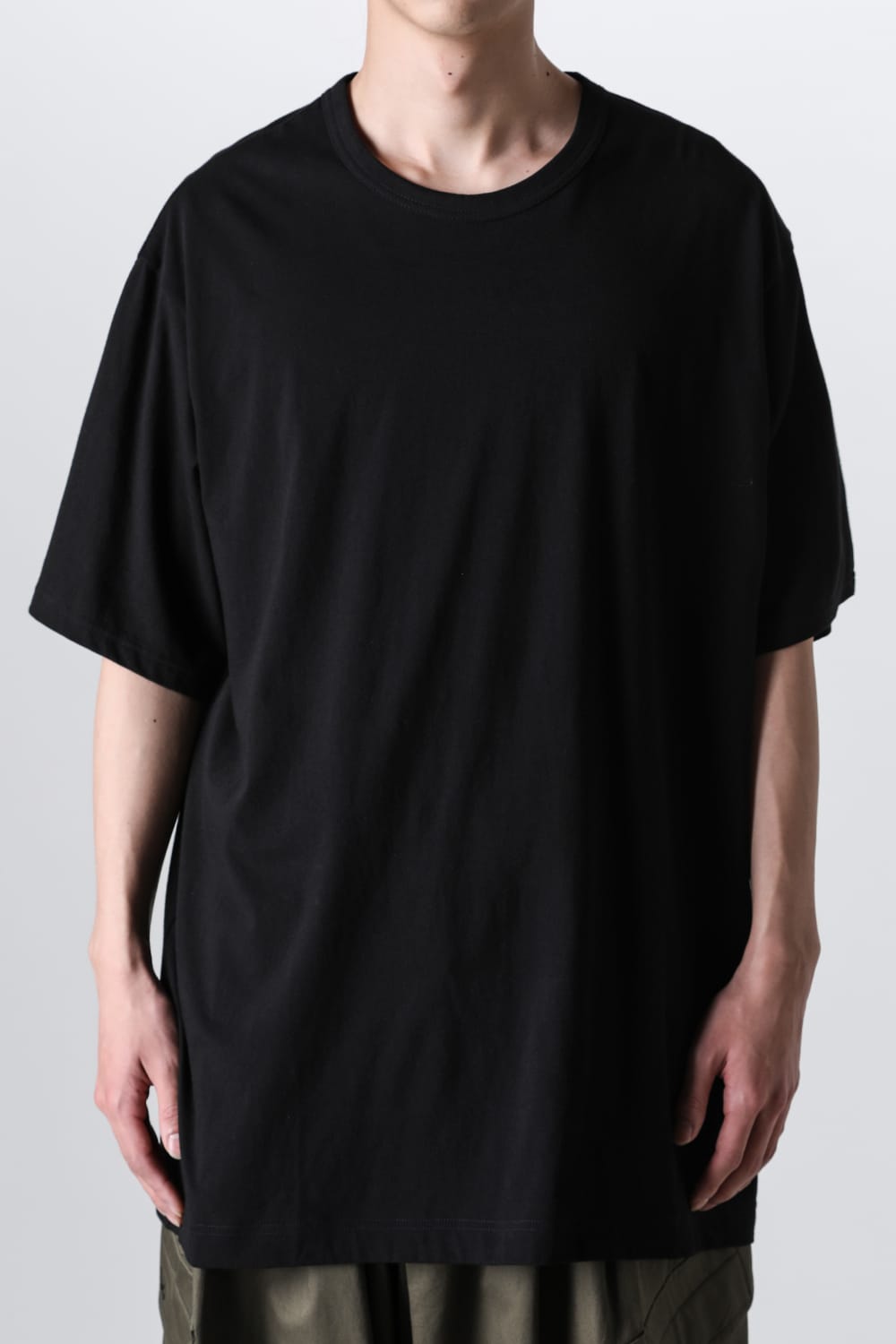 Crew Neck Short Sleeve T-Shirt Black