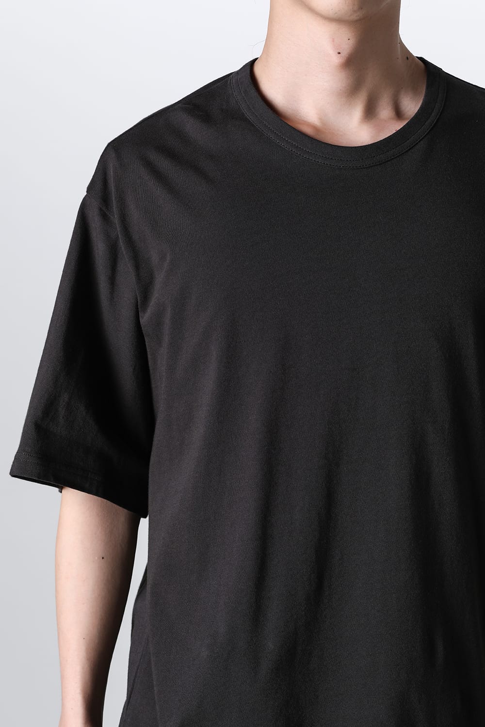 Crew Neck Short Sleeve T-Shirt  Charcoal