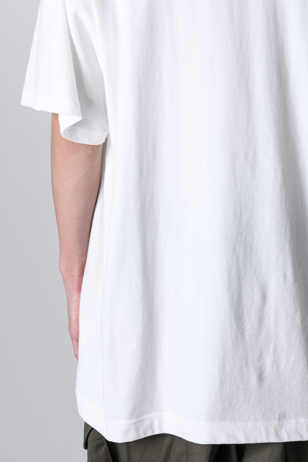 Crew Neck Short Sleeve T-Shirt Off White