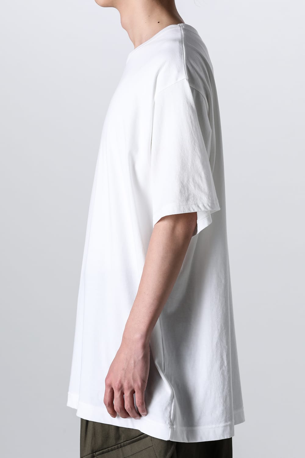 Crew Neck Short Sleeve T-Shirt Off White