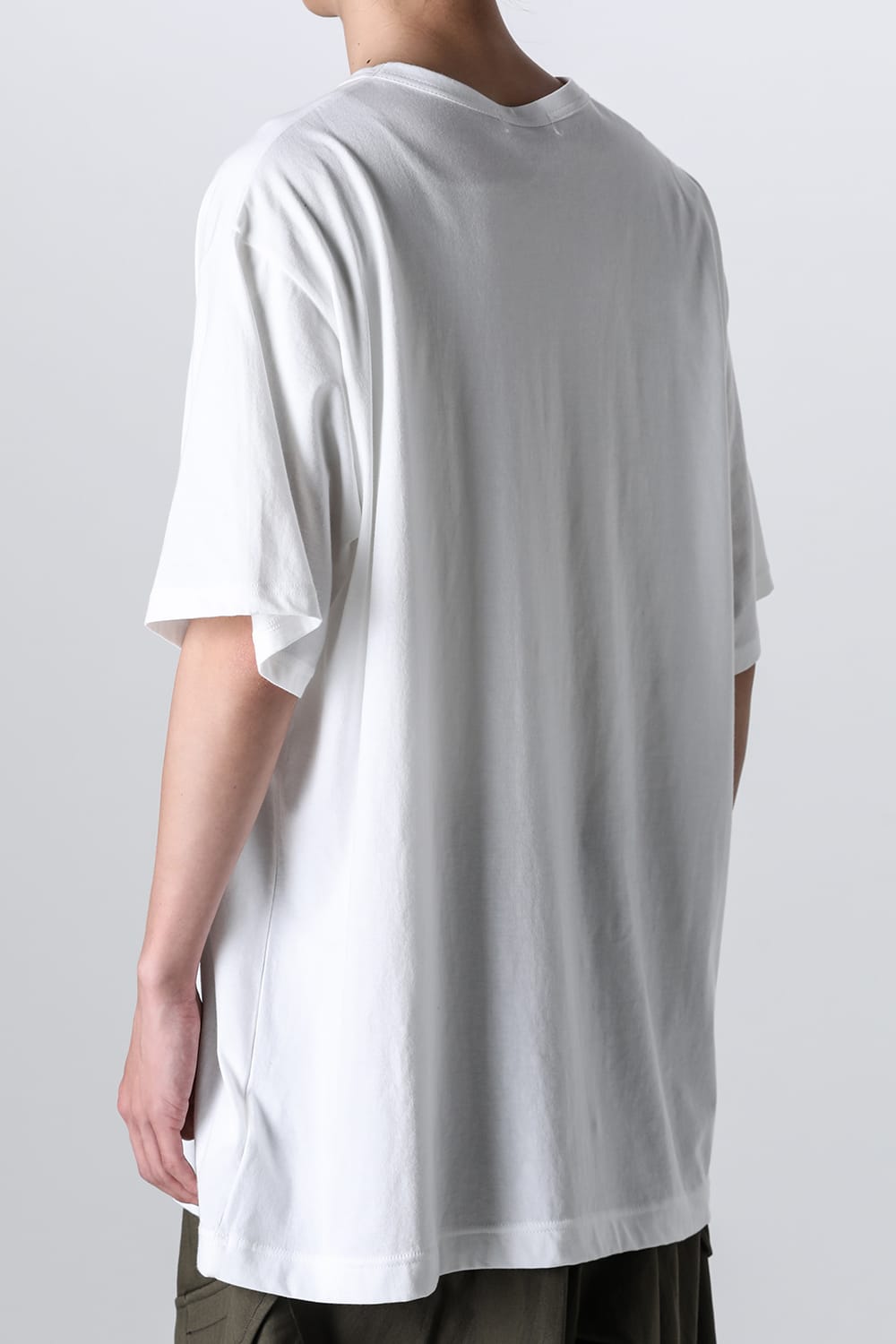 Crew Neck Short Sleeve T-Shirt Off White