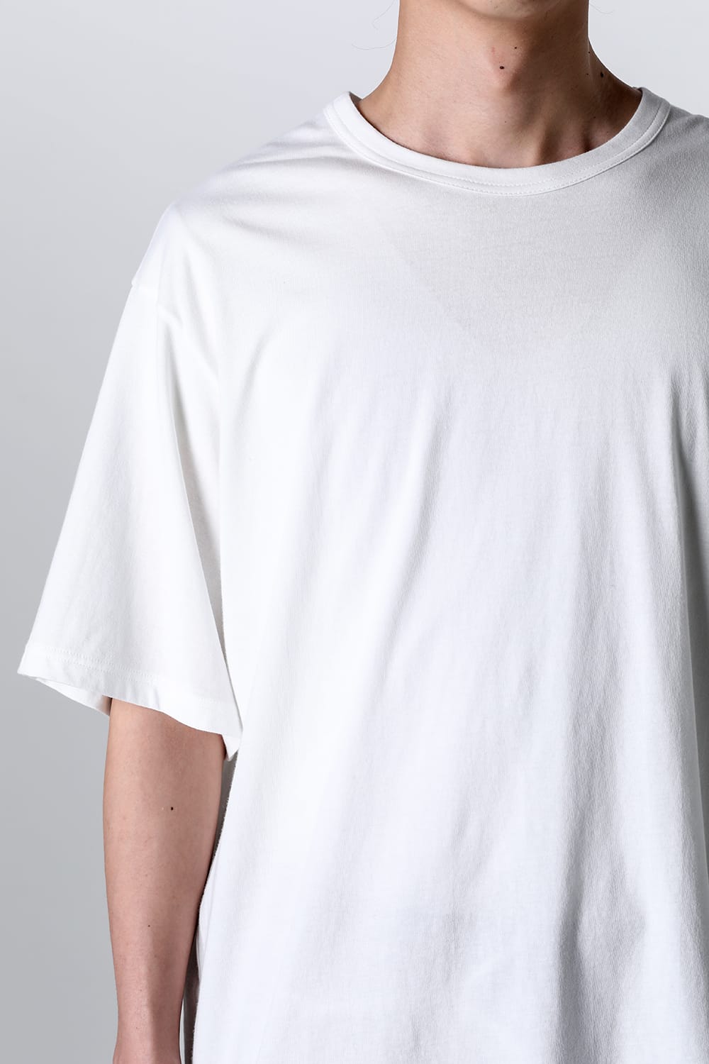 Crew Neck Short Sleeve T-Shirt Off White