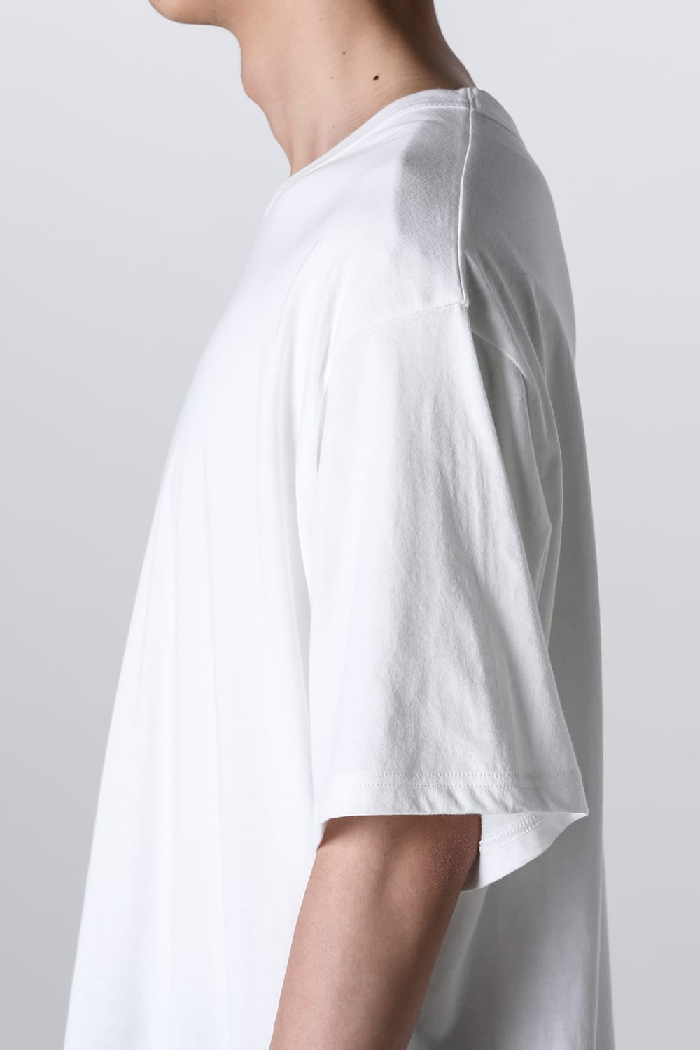 Crew Neck Short Sleeve T-Shirt Off White