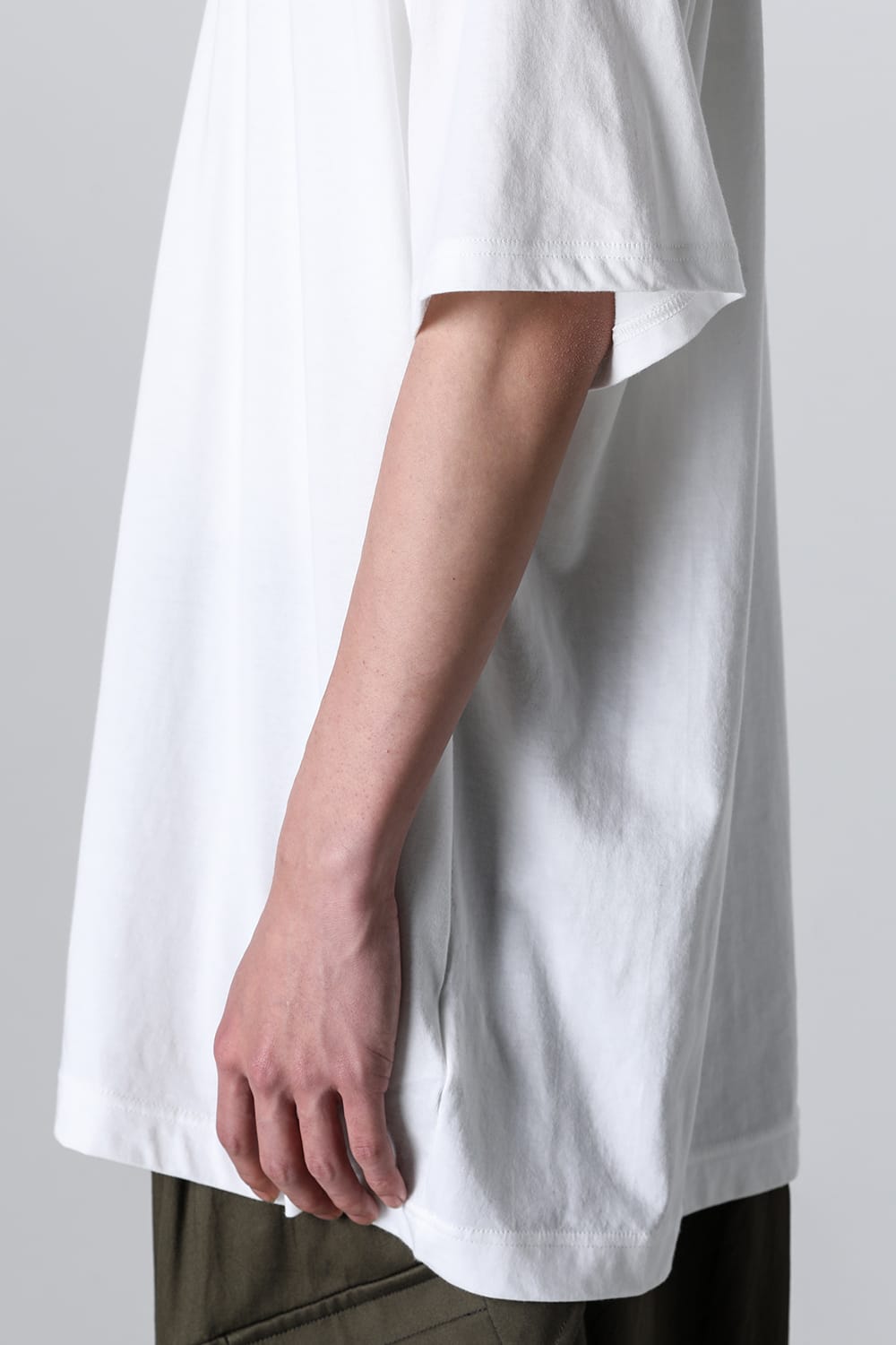 Crew Neck Short Sleeve T-Shirt Off White