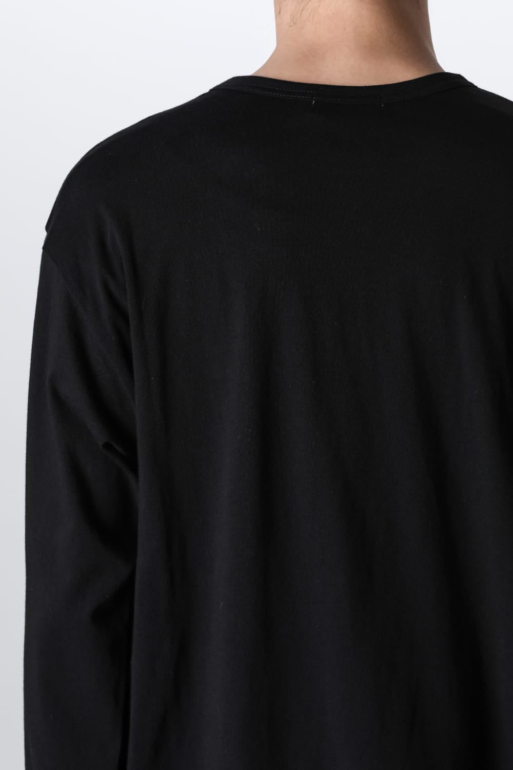 Crew Neck Long Sleeve T-Shirt Black