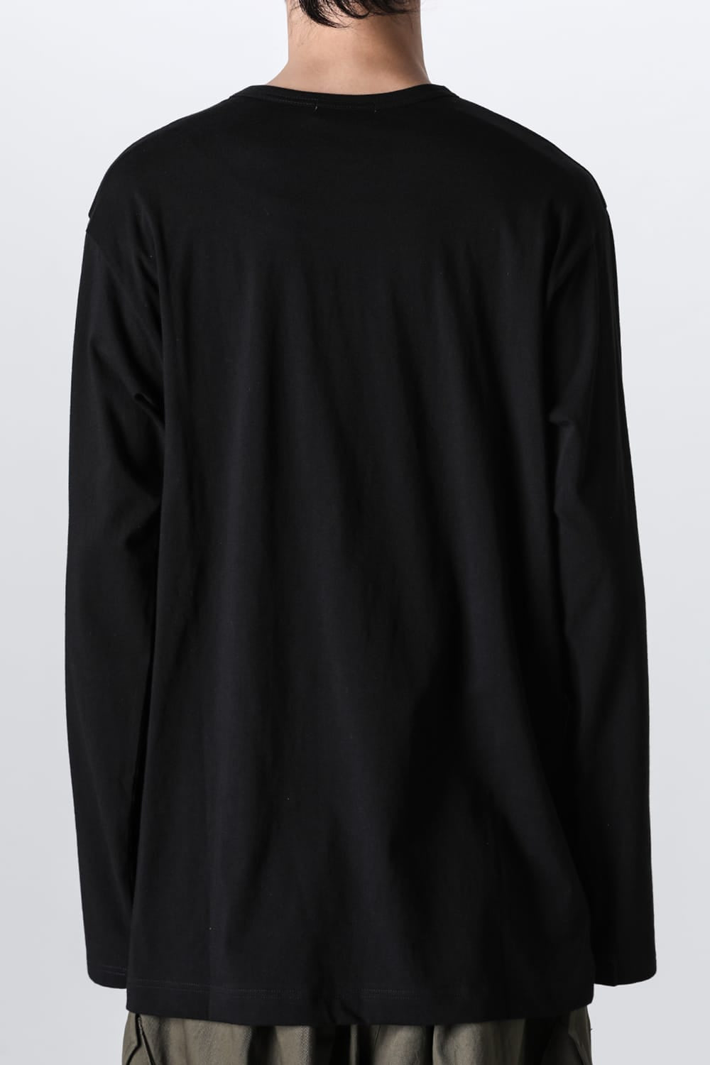 Crew Neck Long Sleeve T-Shirt Black