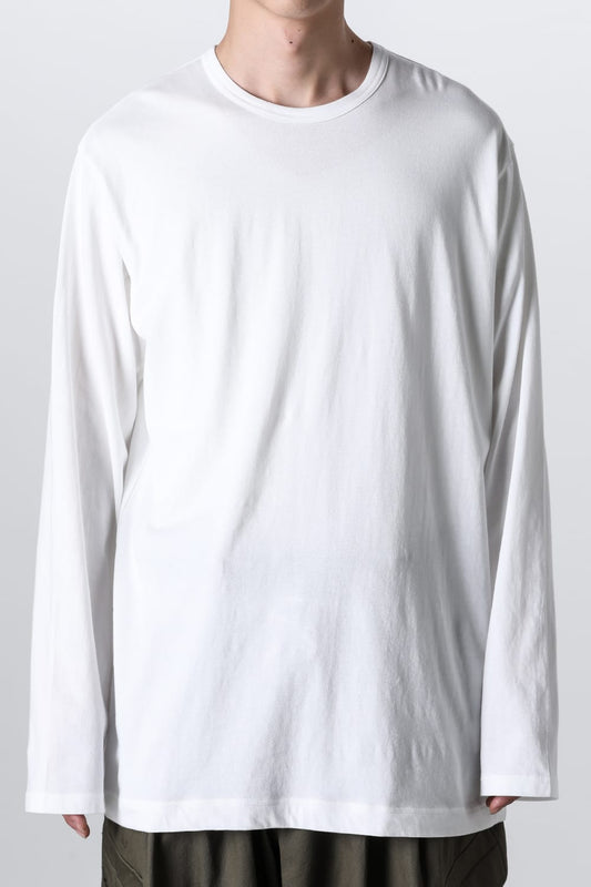 Crew Neck Long Sleeve T-Shirt Off White