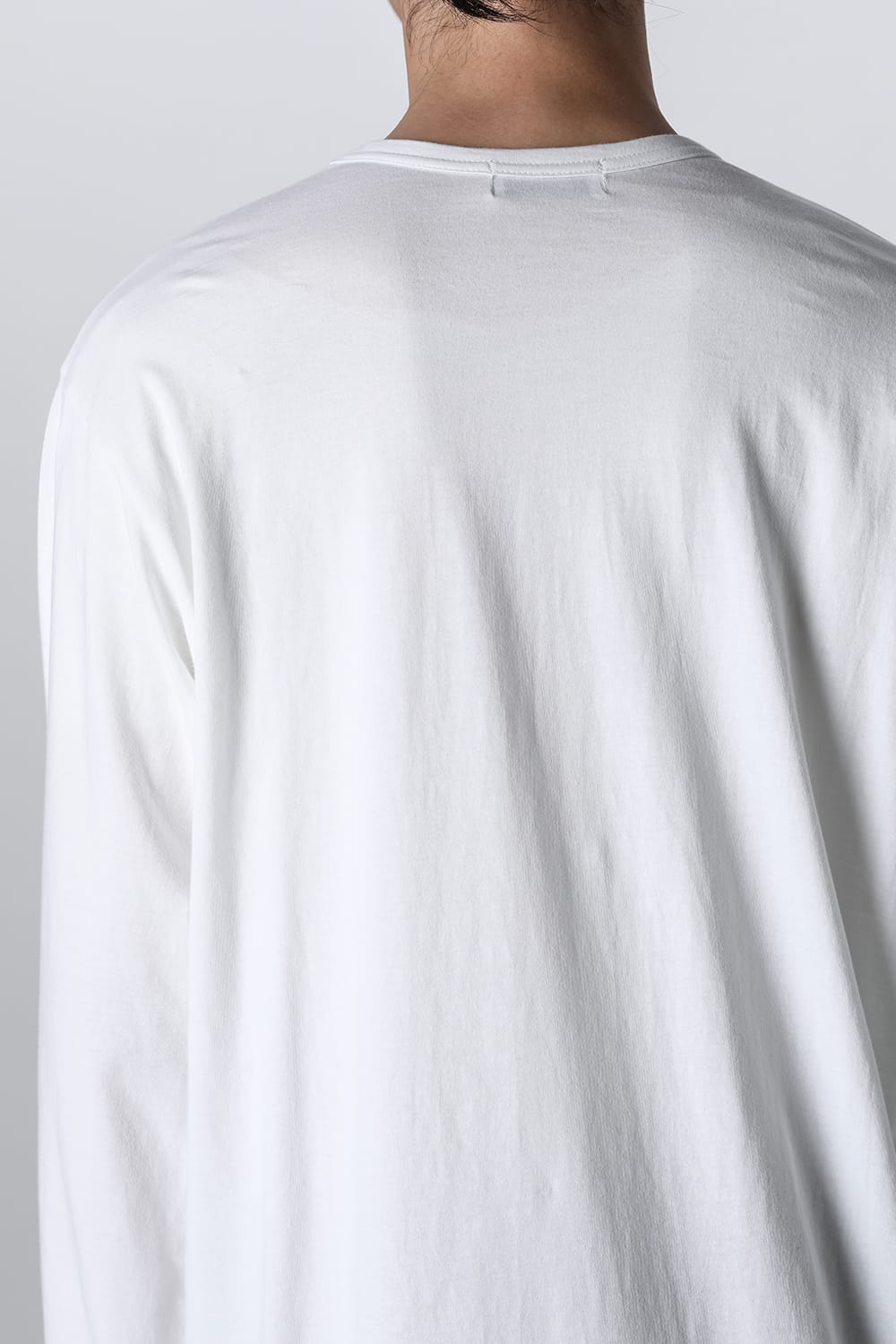 Crew Neck Long Sleeve T-Shirt Off White